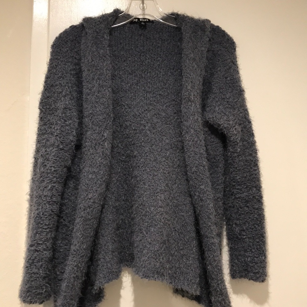 Macy’s Soft Fuzzy Sweater with Hood!